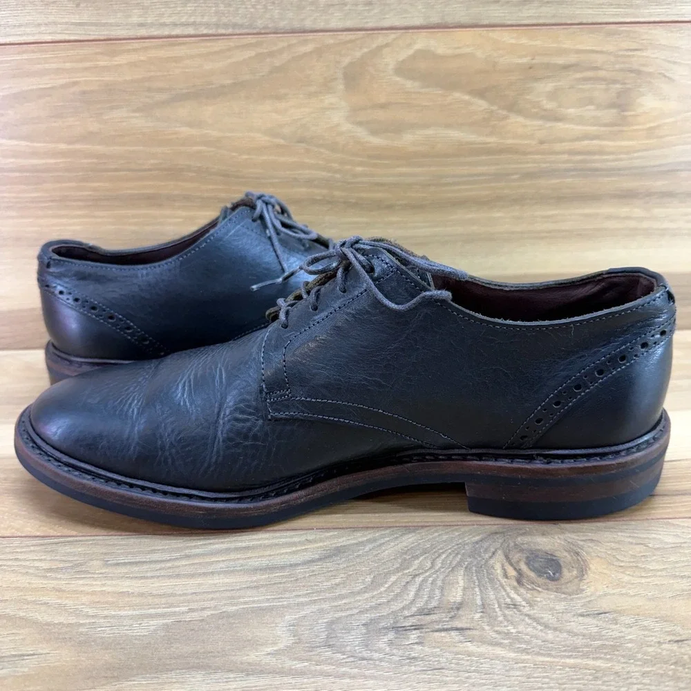 Allen Edmonds Mackenna Oxfords Mens 9.5 D Dainite Business Casual Black Pebble
